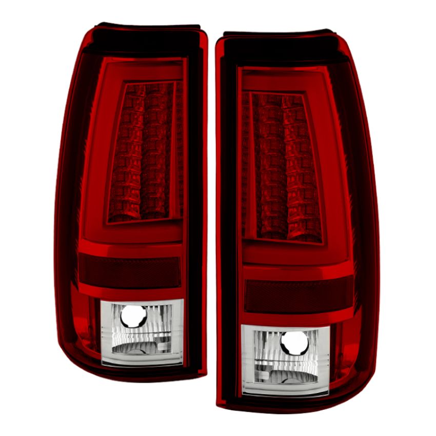 SPYDER 5081872 LED Tail Lights - Version 2 - Red Clear