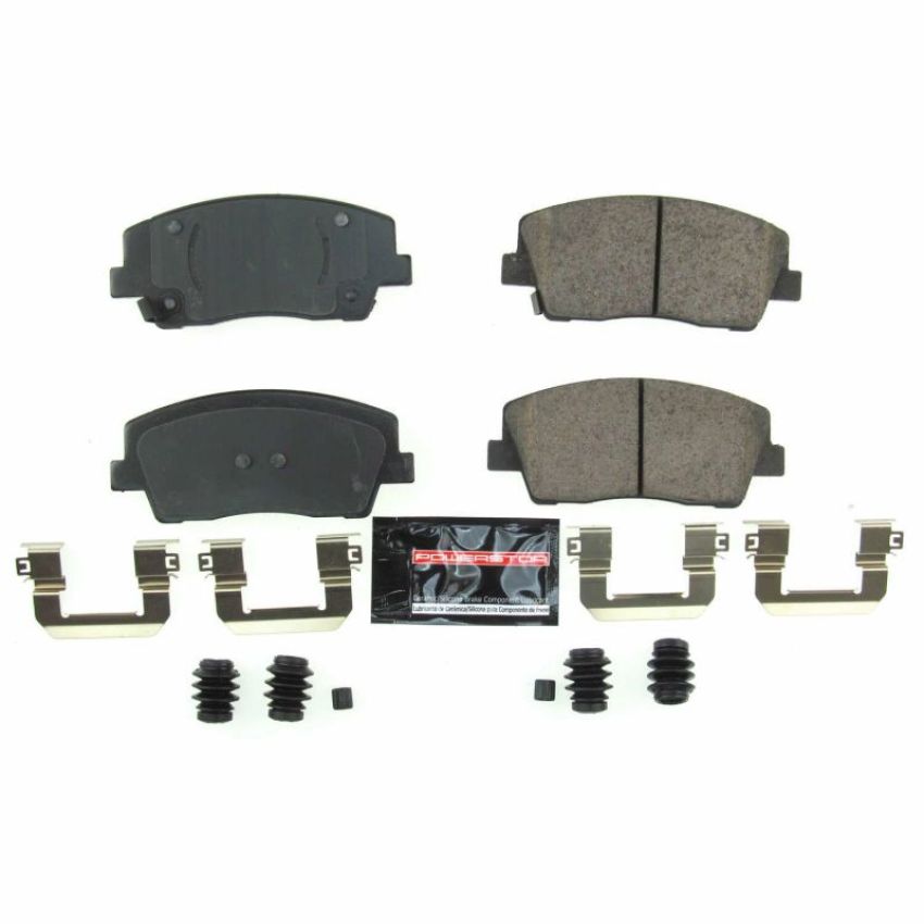 PowerStop Z23-2117 PowerStop - Z23 Daily Driver Carbon-Fiber Ceramic Brake Pads with Hardware Kit