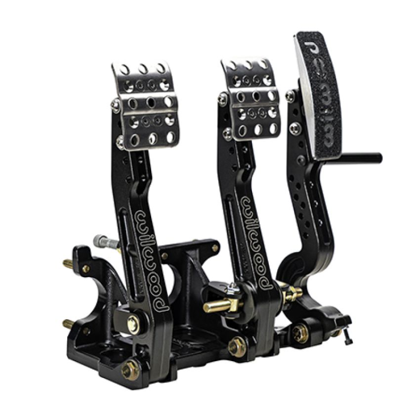 Wilwood 340-16602 Adjustable Balance Bar Brake, Clutch, Throttle - Floor Mount - 4.75-5.75:1
