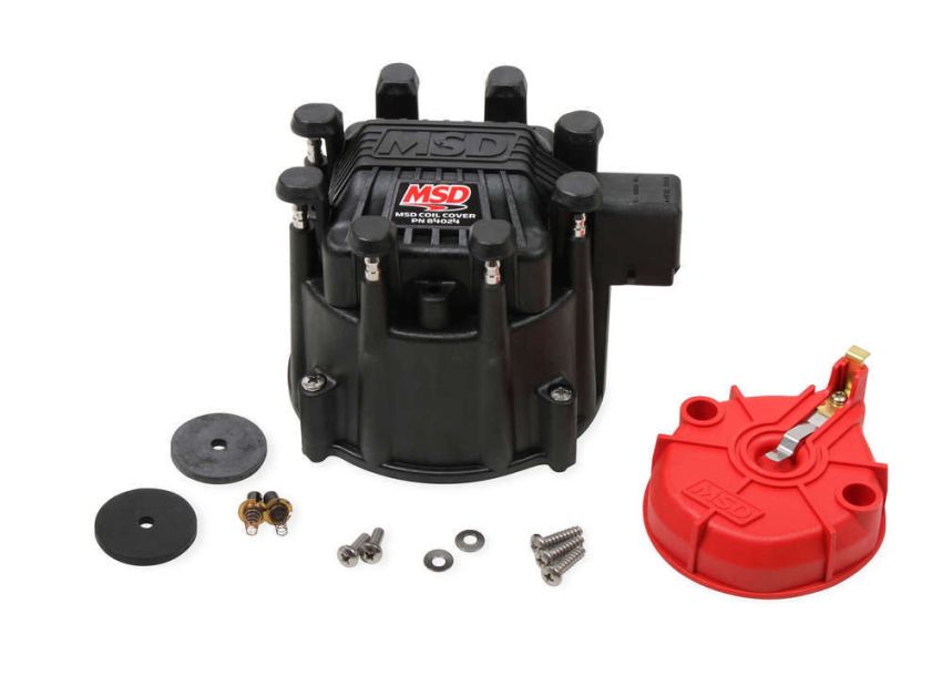 MSD IGNITION MSD84025 Extreme Output GM HEI Cap/Rotor Kit Black