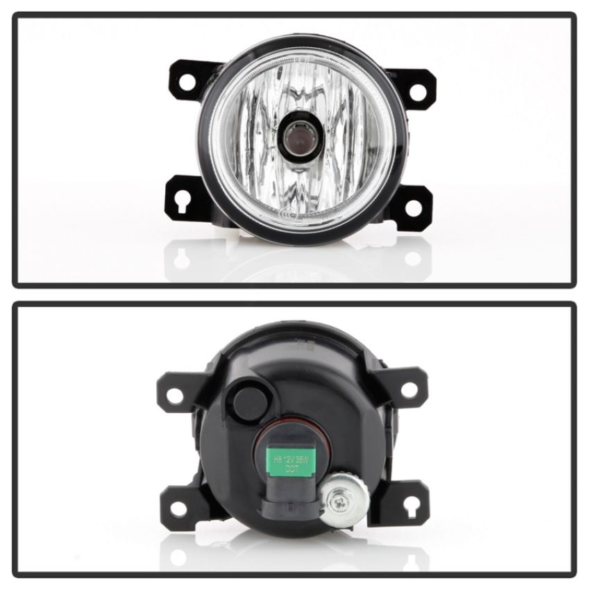 SPYDER 5086303 OEM Fog Light W/OEM Style Switch - Clear