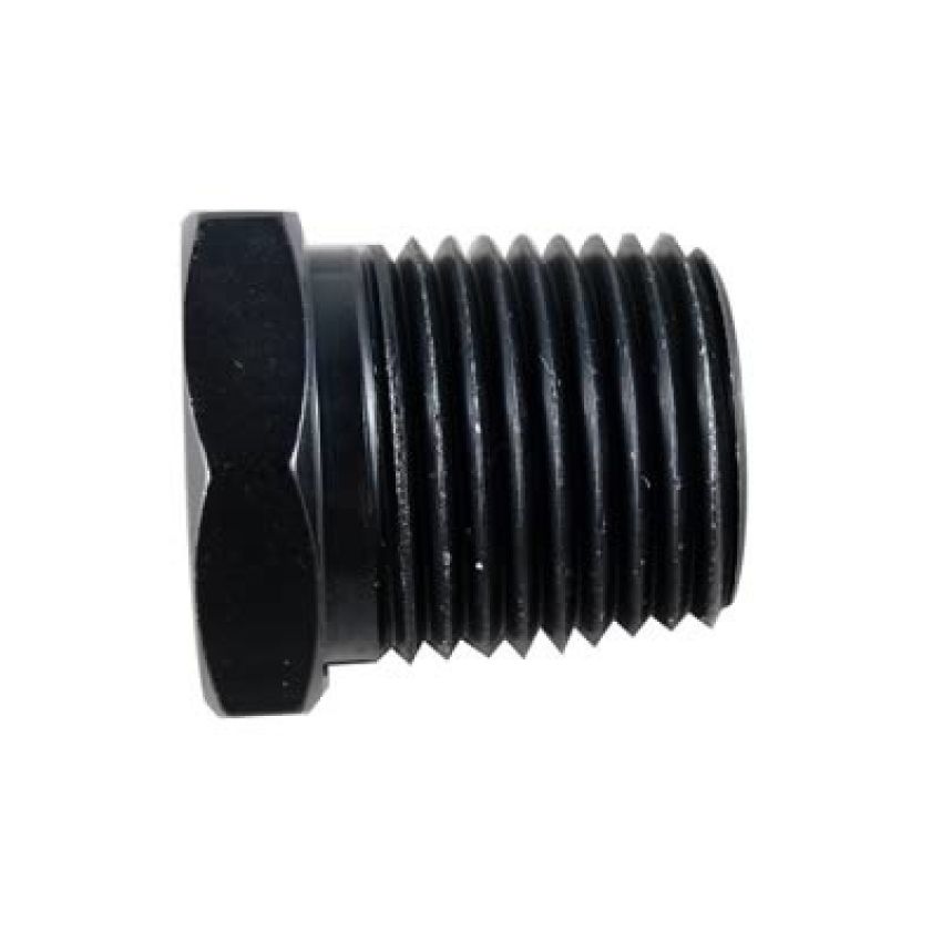 FRAGOLA FRG493303-BL 3/8 MPT Hex Pipe Plug Black