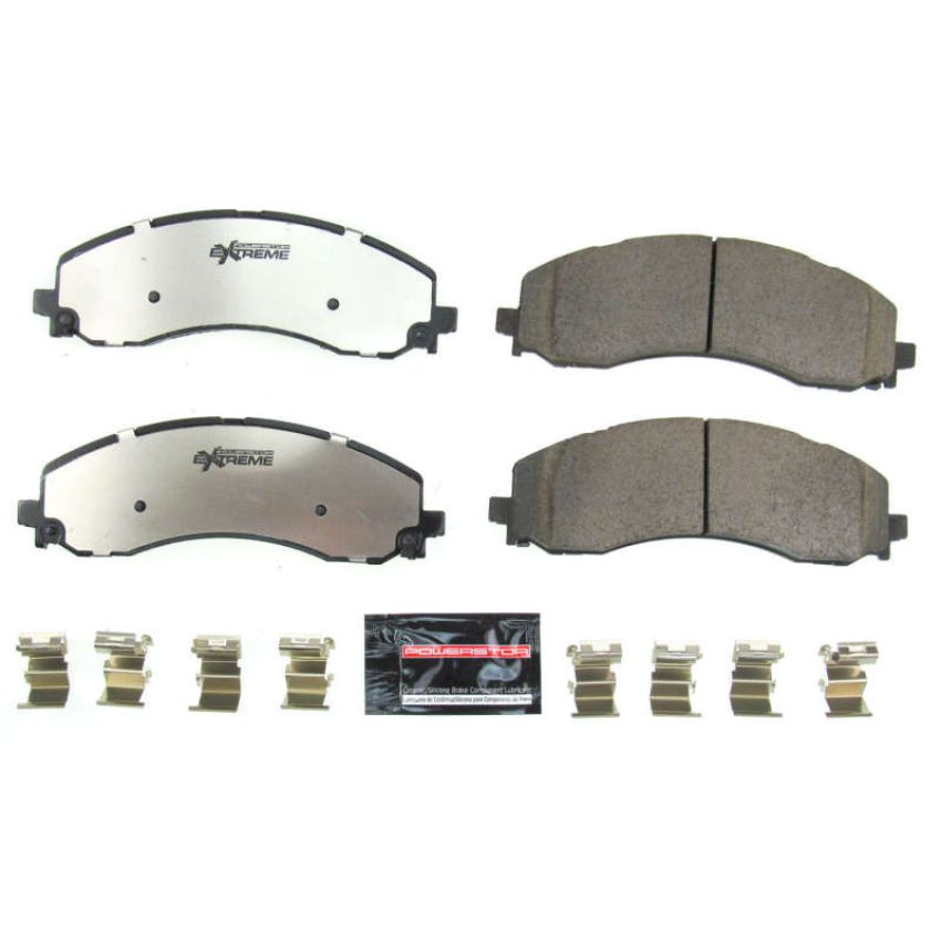 PowerStop Z36-2223 PowerStop - Z36 Truck and SUV Carbon-Fiber Ceramic Brake Pads with Hardware Kit