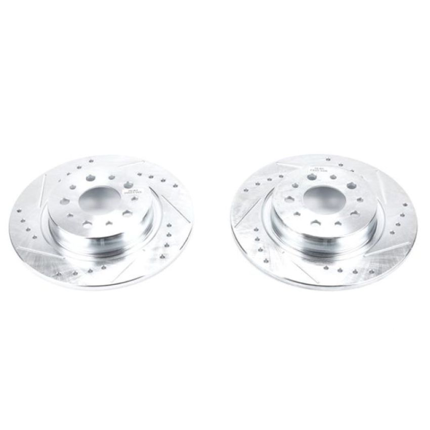 PowerStop EBR1423XPR PowerStop Evolution Performance Drilled, Slotted & Plated Brake Rotor Pair