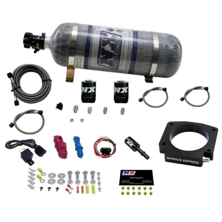 Nitrous Express 20953-12 NITROUS PLATE SYSTEM- GT350 5.2L - 12LB BOTTLE