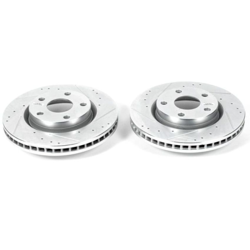 PowerStop AR82136XPR PowerStop Evolution Performance Drilled, Slotted & Plated Brake Rotor Pair