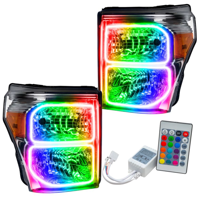 Oracle Lighting 8158-504 LED Pre-Assembled Headlights, Chrome Bezel, ColorSHIFT(tm) - Simple