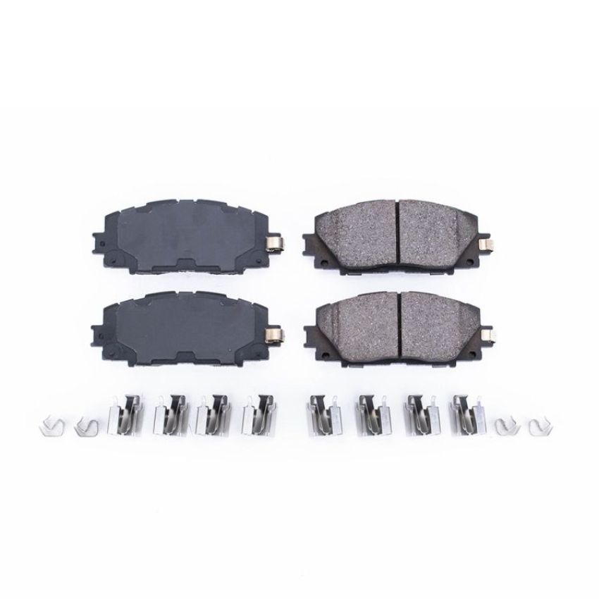 PowerStop 17-1184 PowerStop - Z17 Low-Dust Ceramic Brake Pads with Hardware