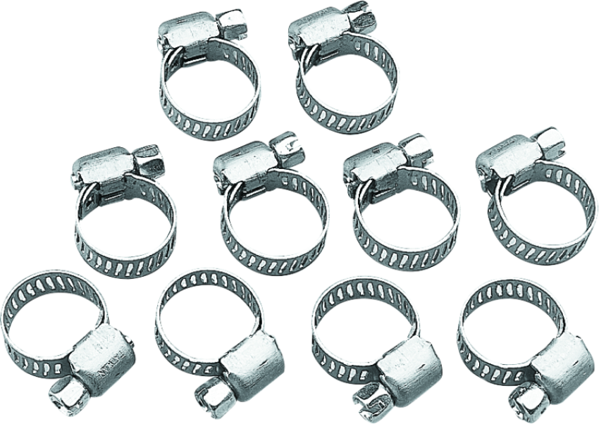 Bikers Choice 603518 Stainless Steel Mini Clamp 10 Pk