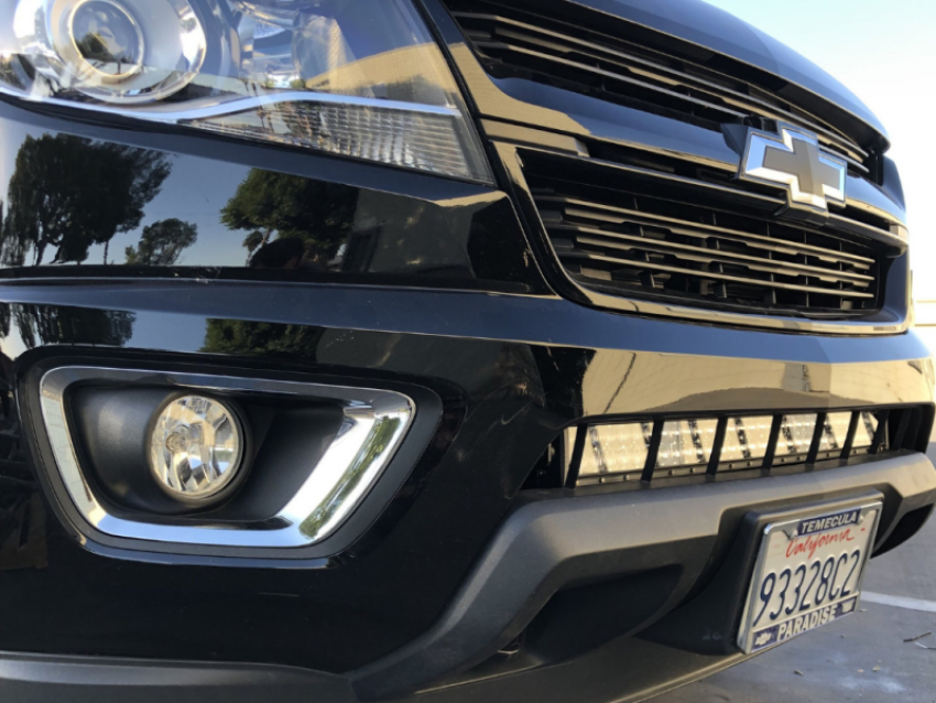 Cali Raised LED CR2714 Cali Raised 2014-2022 Chevy Colorado 32In Lower Bumper Hidden Led Light Bar Brackets Kit -Spot Beam