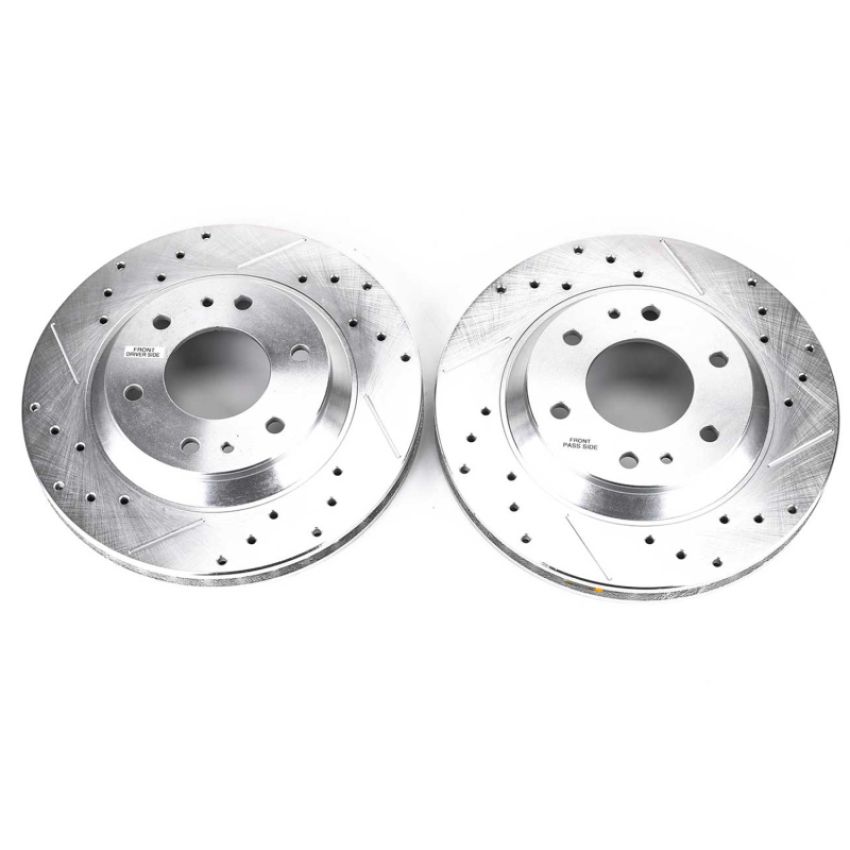 PowerStop AR8649XPR PowerStop Evolution Performance Drilled, Slotted & Plated Brake Rotor Pair