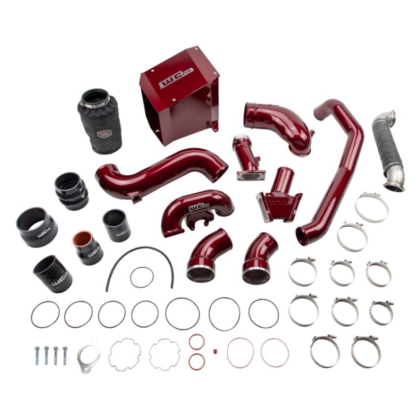 Wehrli WCF100503-RED 06-07 Chevrolet 6.6L Duramax LBZ Stage 3 High Flow Bundle Kit - WCFab Red