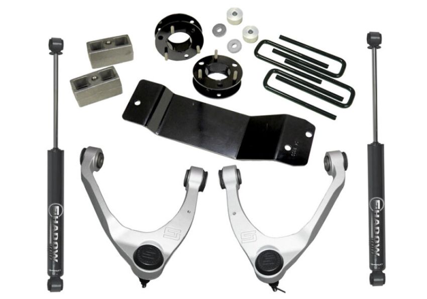 Superlift 3700 07-16 Chevy Silv 1500 4WD 3.5in Lift Kit w/ Cast Steel Control Arms & Rear Shocks