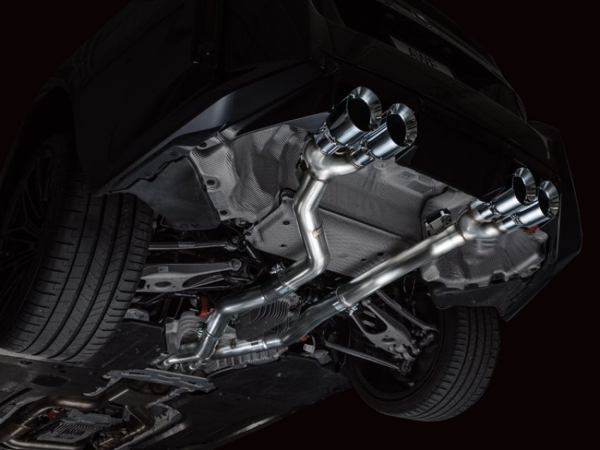 AWE Tuning 3020-42487 23-24 BMW G87 M2 Track Edition Exhaust - Chrome Silver Tips