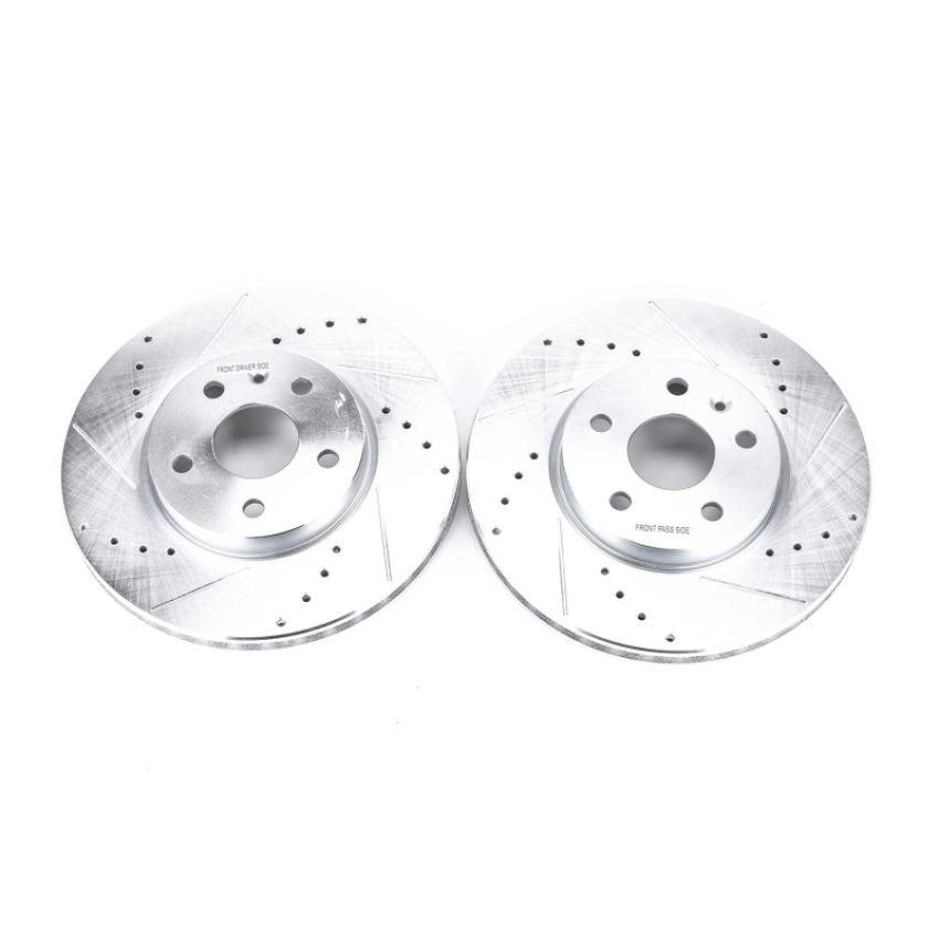 PowerStop AR82126XPR PowerStop Evolution Performance Drilled, Slotted & Plated Brake Rotor Pair