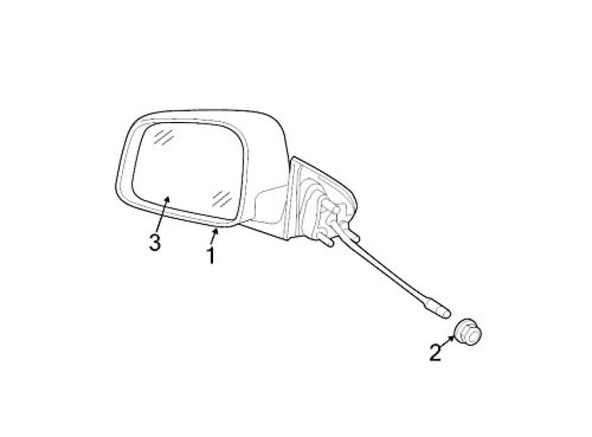 Mopar 68092055AB GLASS, Mirror Replacement