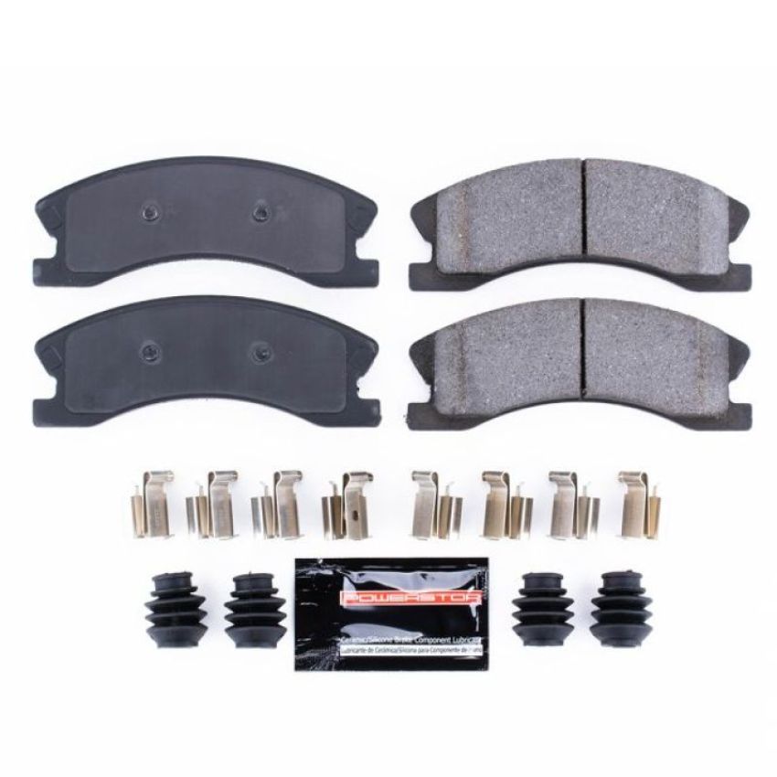PowerStop Z23-945 PowerStop - Z23 Daily Driver Carbon-Fiber Ceramic Brake Pads with Hardware Kit