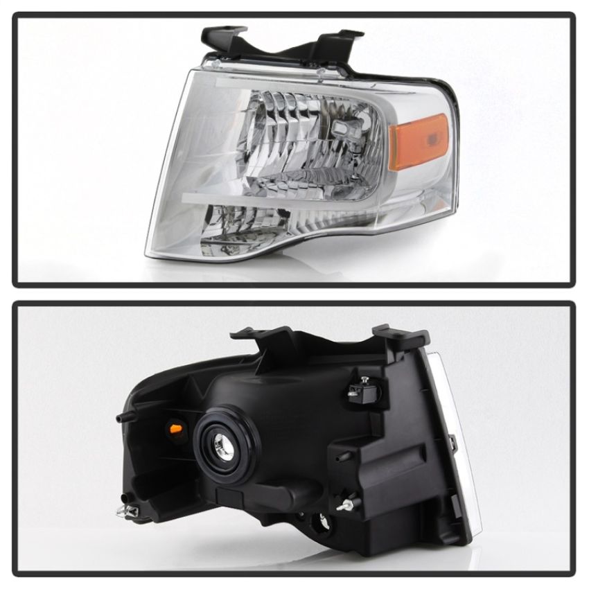 SPYDER 9042409 xTune 07-14 Ford Expedition OEM Style Headlights -Chrome (HD-JH-FE07-AM-C)