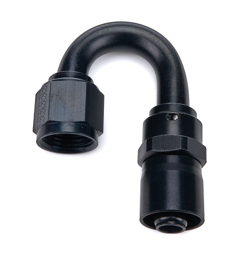 FRAGOLA FRG3118008 #8 180-Deg Crimp Hose Fitting