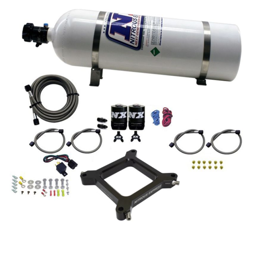 Nitrous Express 67540-15 4150 Assassin Plate, Pro Power (100-500HP), 15LB Bottle