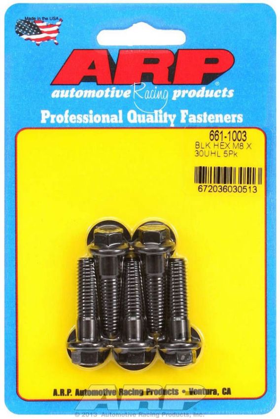 ARP ARP661-1003 8mm x 1.25 x 30mm 6pt Bolt Kit - 5pk