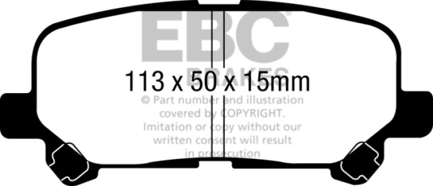 EBC Brakes DP41802R Yellowstuff Street And Track Brake Pads