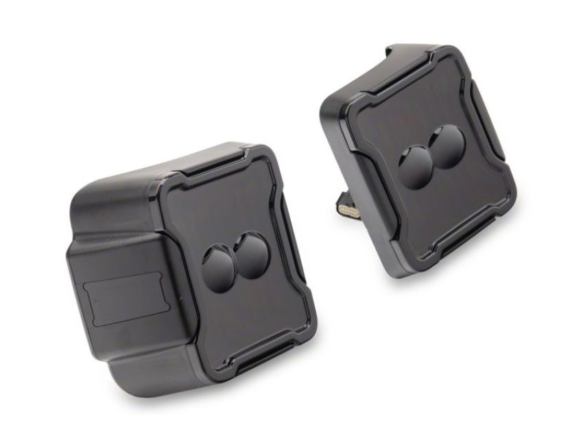 Raxiom J170483 18-23 Jeep Wrangler JL Axial Series Linear LED Tail Lights- Blk Housing (Smoked Lens)