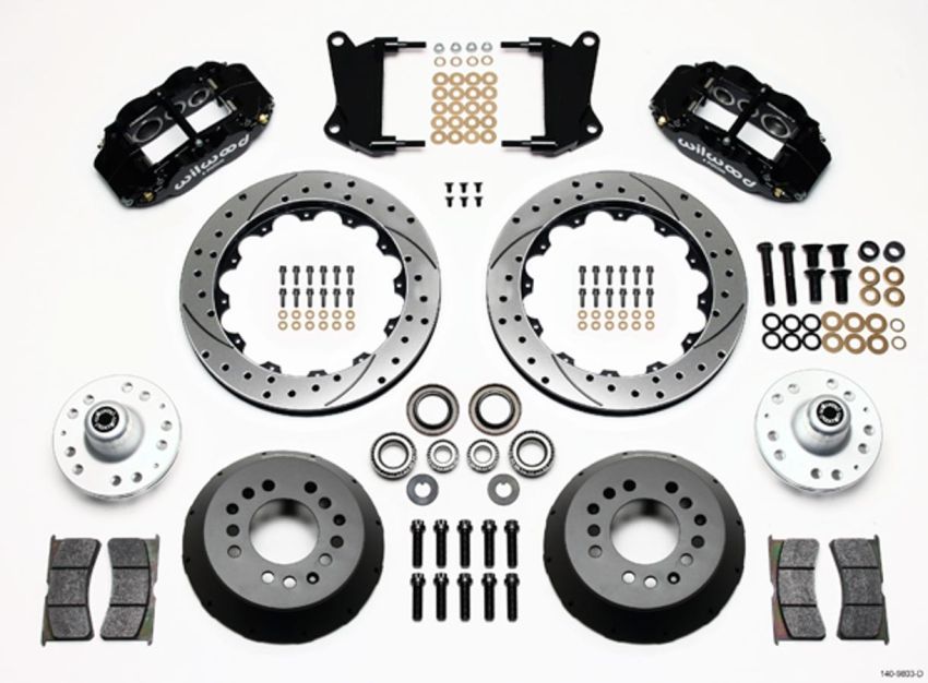 Wilwood 140-9803-D Narrow Superlite 6R Front Hub Kit 12.88in Drilled 67-69 Camaro 64-72 Nova Chevelle