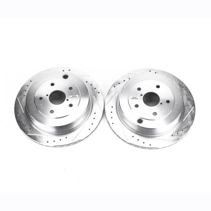 PowerStop JBR1368XPR PowerStop Evolution Performance Drilled, Slotted & Plated Brake Rotor Pair