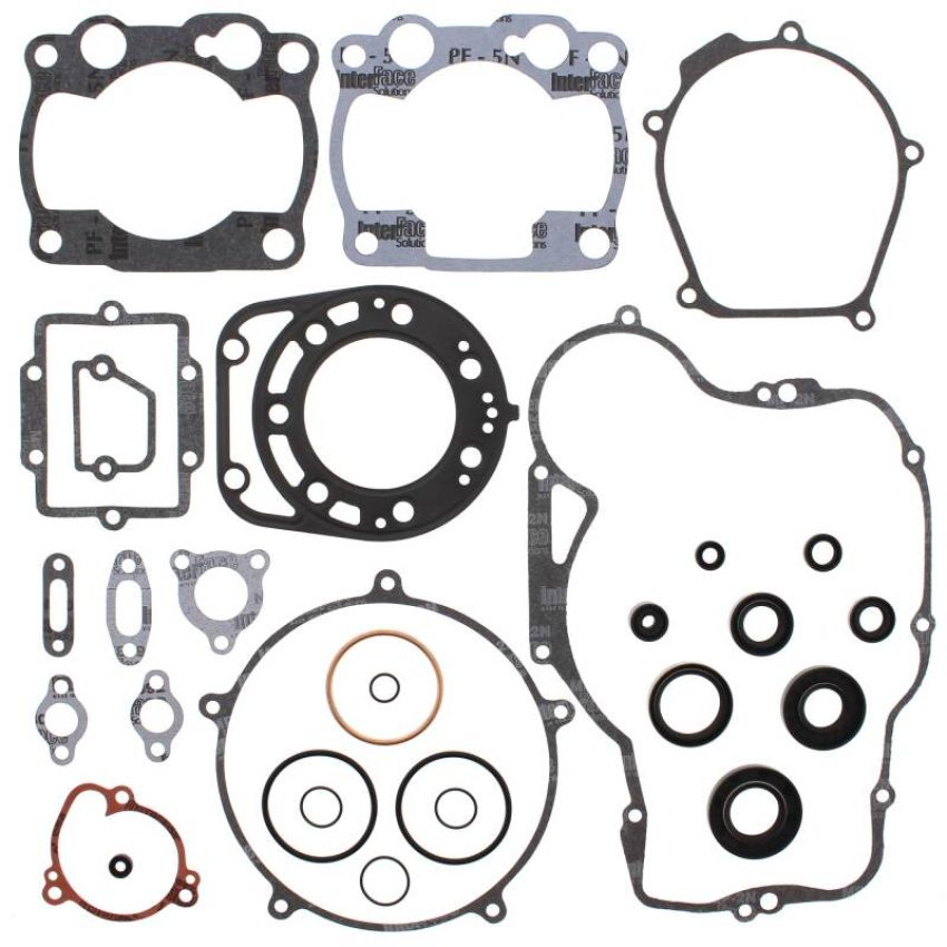 Vertex Pistons 811454 Vertex Gaskets 88-89 Kawasaki KX250 Complete Gasket Kit w/ Oil Seals
