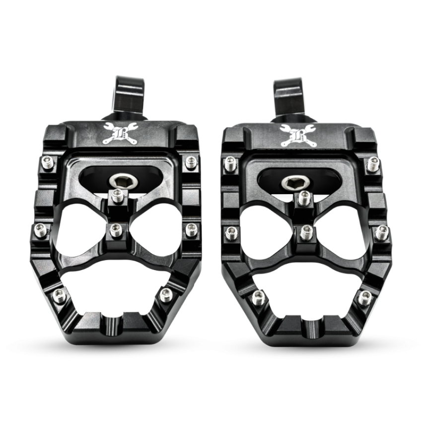 Burly Brand B13-1015B 97-22 Sportster/Dyna MX-Evolution Pegs - Black