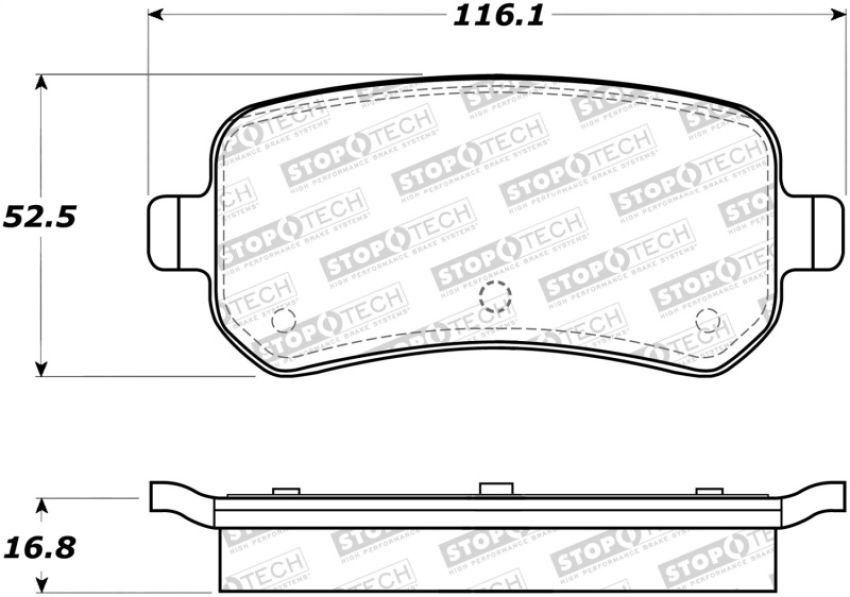 Stoptech 308.10210 Street Brake Pads