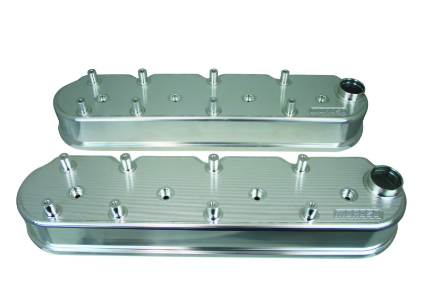MOROSO MOR68493 GM LS Billet Alm Valve Cover Set 2.5in Tall