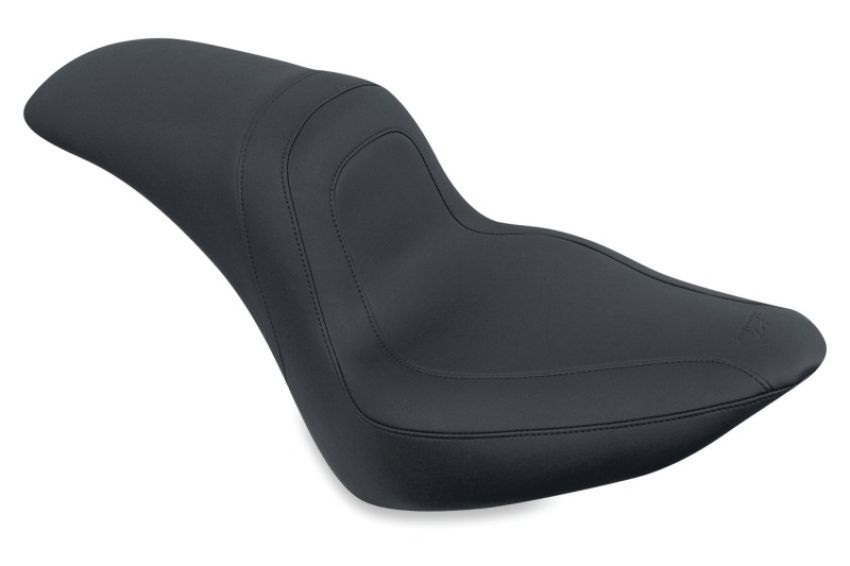 Mustang Motorcycle 76388 Mustang 06-17 Harley Softail Wide Tire (200mm) Fastback 1PC Seat - Black