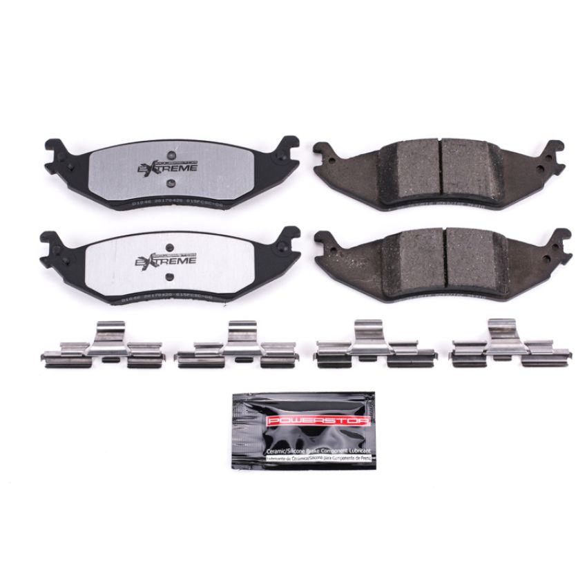 PowerStop Z36-1046 PowerStop - Z36 Truck and SUV Carbon-Fiber Ceramic Brake Pads with Hardware Kit