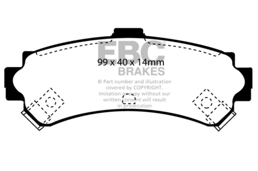 EBC Brakes DP31067C Redstuff Ceramic Low Dust Brake Pads
