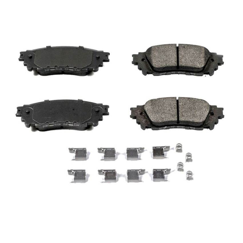 PowerStop 17-1805 PowerStop - Z17 Low-Dust Ceramic Brake Pads with Hardware