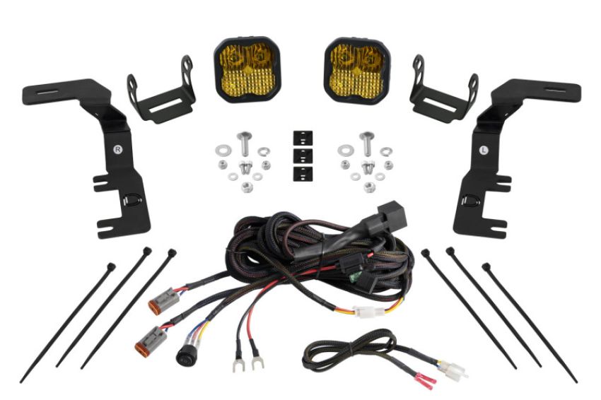 Diode Dynamics DD7814 2023+ Chevrolet Colorado SS3 Stage Series Ditch Light Kit Pro Yellow Combo