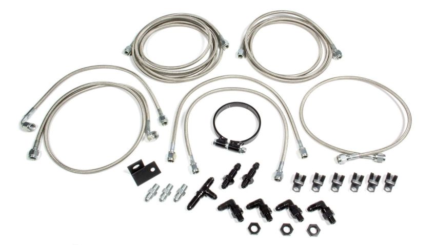 ALLSTAR PERFORMANCE ALL42054 Dirt Car Brake Line Kit LM Aftermarket Calipers