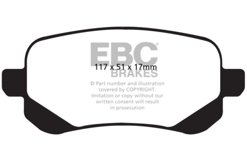 EBC Brakes DP61840 6000 Series Greenstuff Truck/SUV Brakes Disc Pads