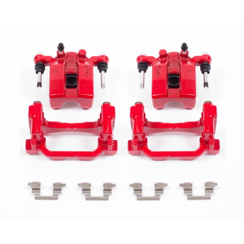 PowerStop S3738 Red Powder Coated Calipers