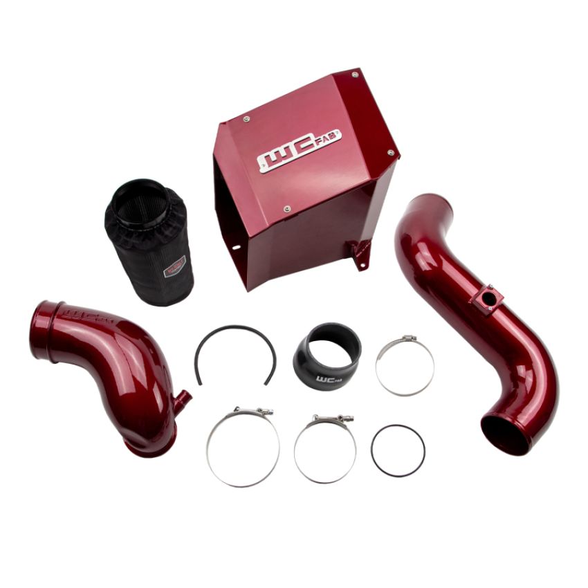 Wehrli WCF100302-Red 06-07 Duramax LBZ 4in Intake Kit Stage 2 - Red