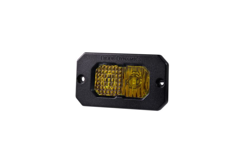 Diode Dynamics DD6730S Stage Series 2in LED Pod Sport - Yellow Combo Flush ABL (Single)