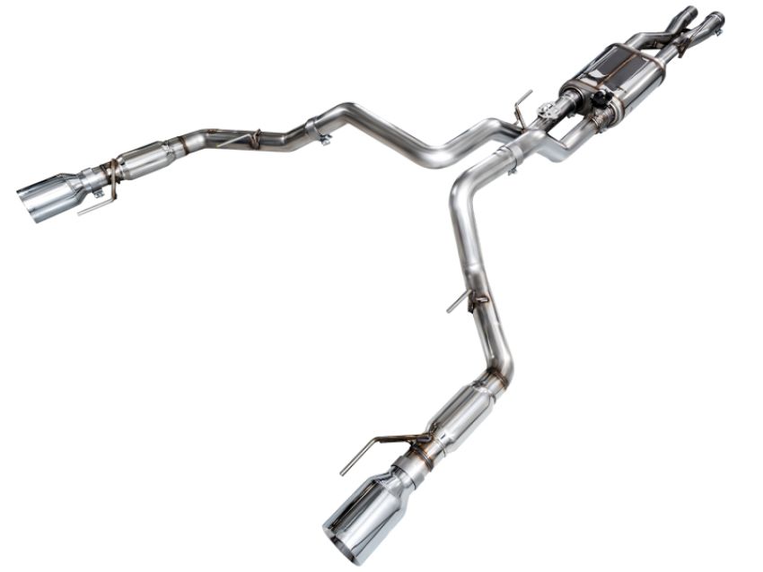 AWE Tuning 3025-32356 AWE Gen 3 Raptor SwitchPath Exhaust  - Chrome Silver Tips