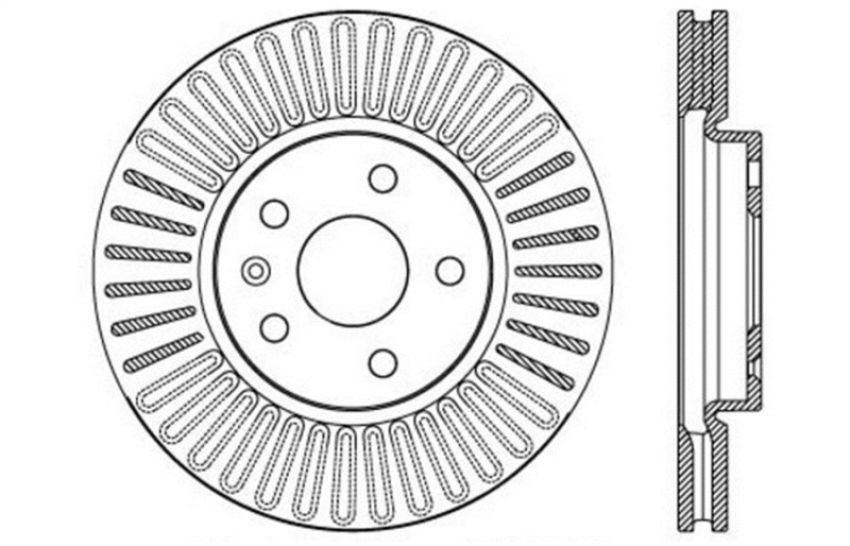 Stoptech 128.62120R Drilled Sport Brake Rotor