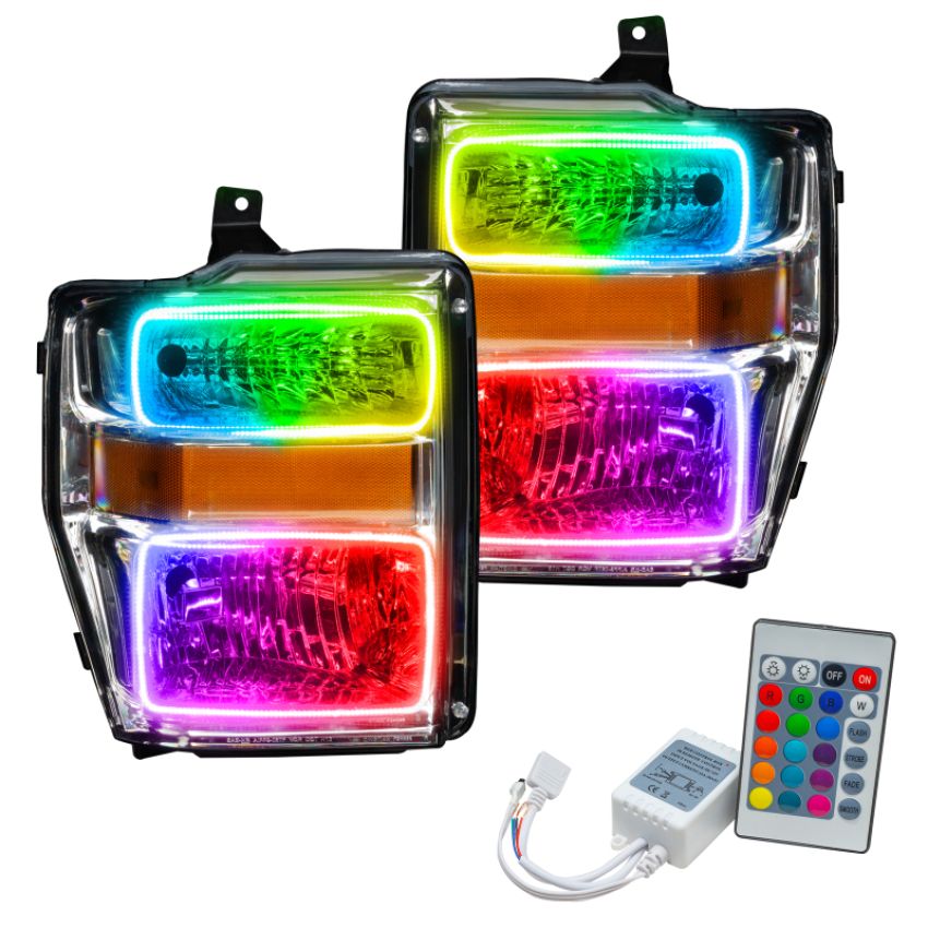 Oracle Lighting 7189-504 SMD Pre-Assembled Headlights, Chrome Bezel, ColorSHIFT(tm) - Simple