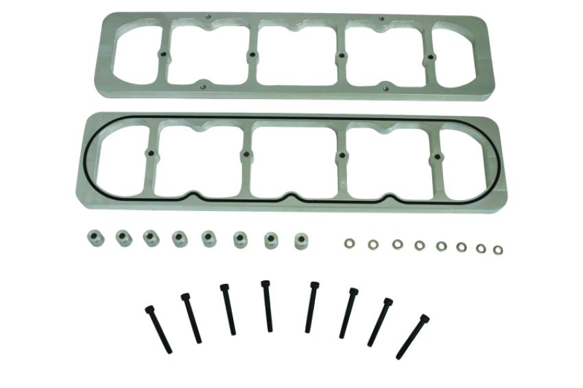 Moroso 68995 Chevrolet Small Block Valve Cover Adapter - GM LS Cylinder Heads - Billet Aluminum