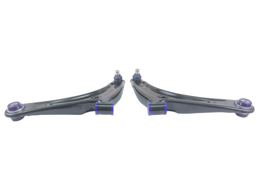 SuperPro 2008 Mitsubishi Lancer GTS Front Lower Control Arm Set w/ Bushings - w/ Positive Caster