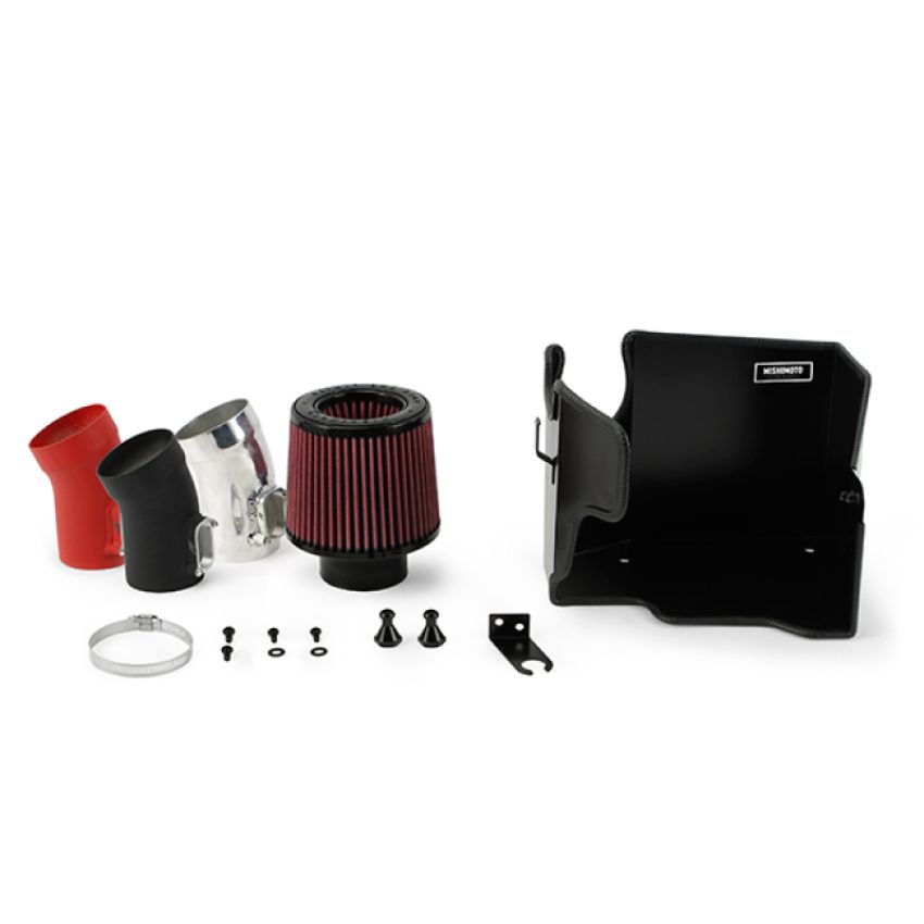 Mishimoto MMAI-MIN-14WRD 14-16 Mini Cooper S 2.0L Performance Air Intake Kit - Wrinkle Red