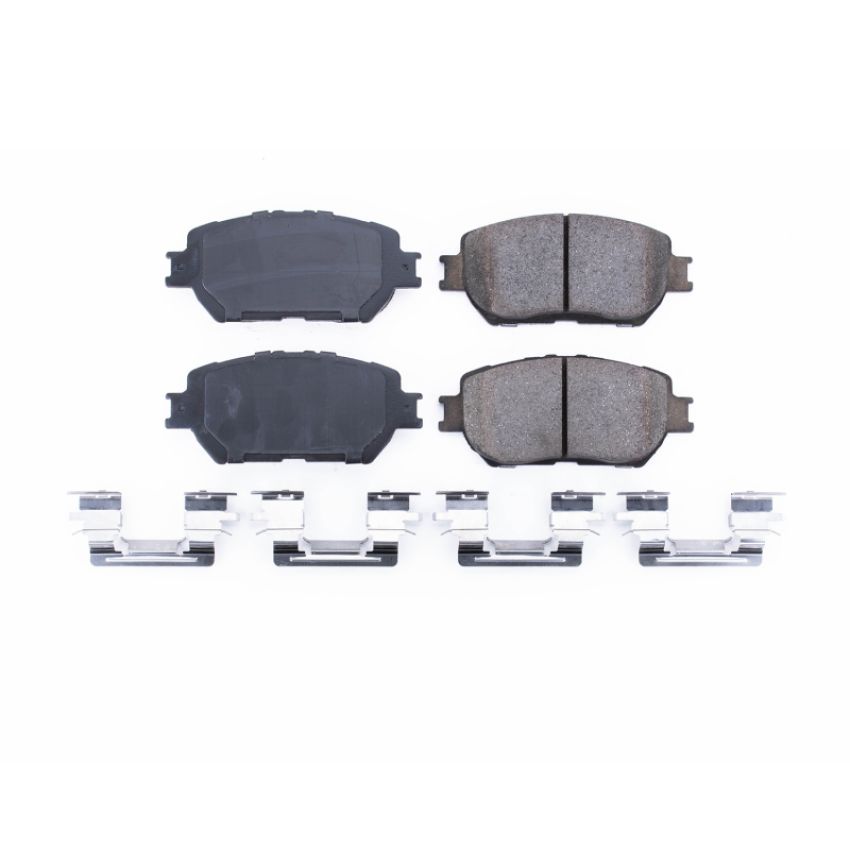 PowerStop 17-908 PowerStop - Z17 Low-Dust Ceramic Brake Pads with Hardware